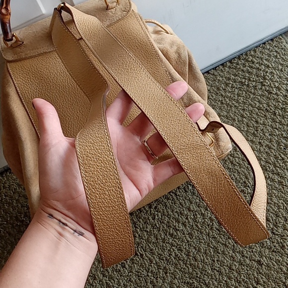 $2150 Gucci Vintage Bamboo backpack - Picture 11 of 12